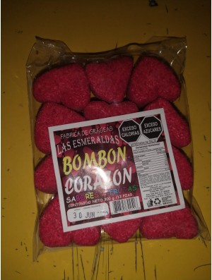 Bombon corazón con gragea