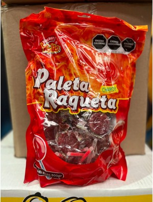 Paleta raqueta chamoy 40/10...